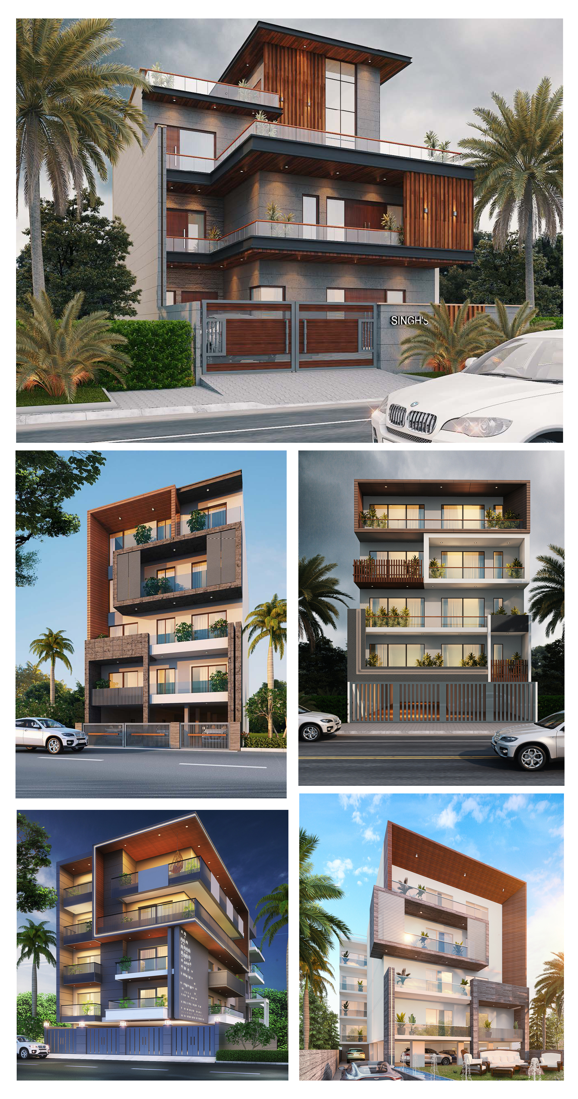 Modern Living Room Interior Render